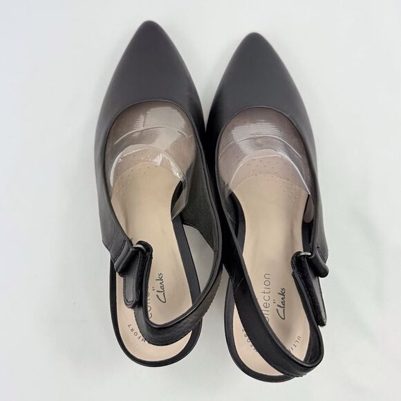 Elegant Black Slingback Heels - Picture 9 of 14